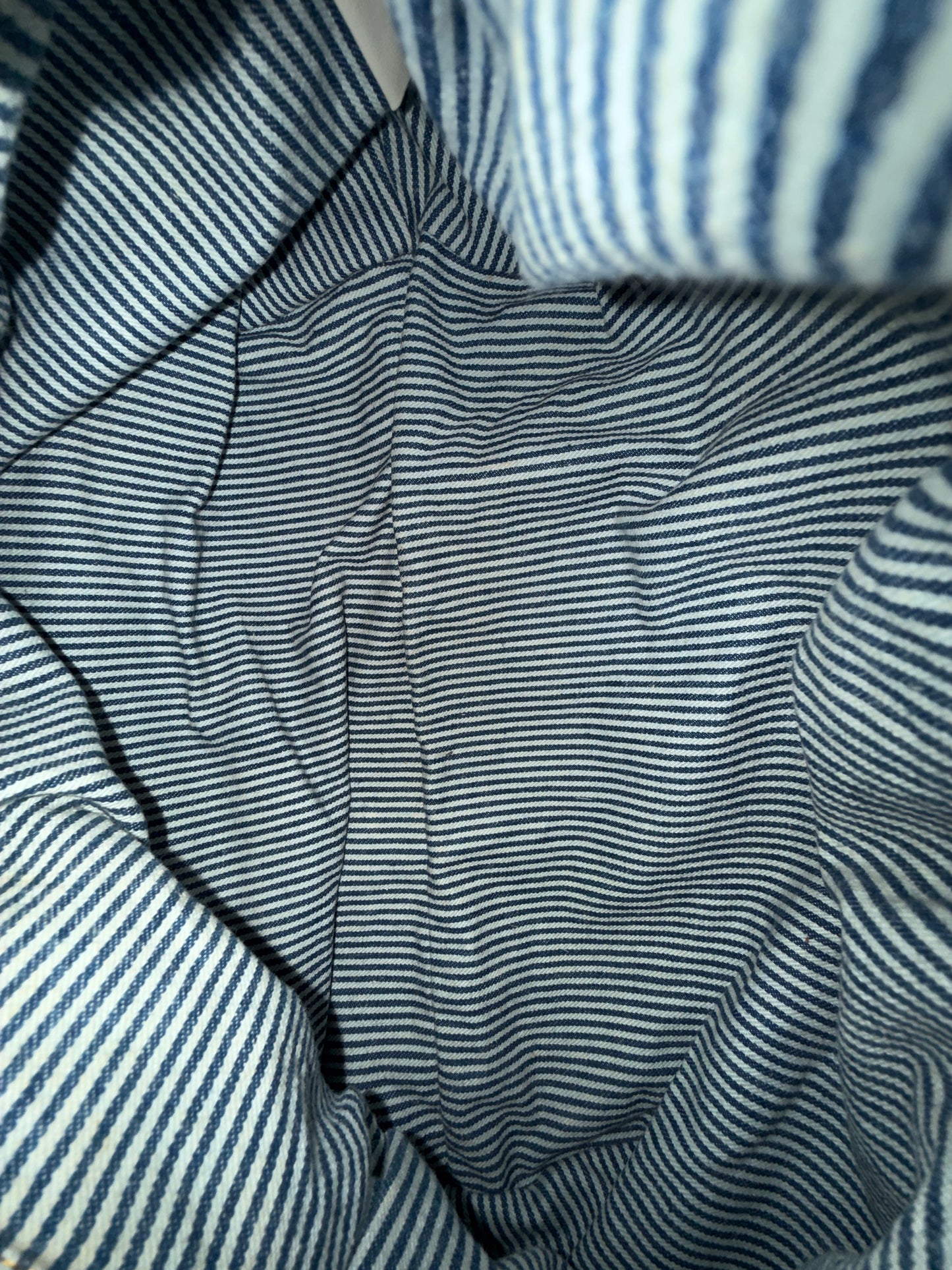 Fendi Navy & White Striped Spy Hobo Bag
