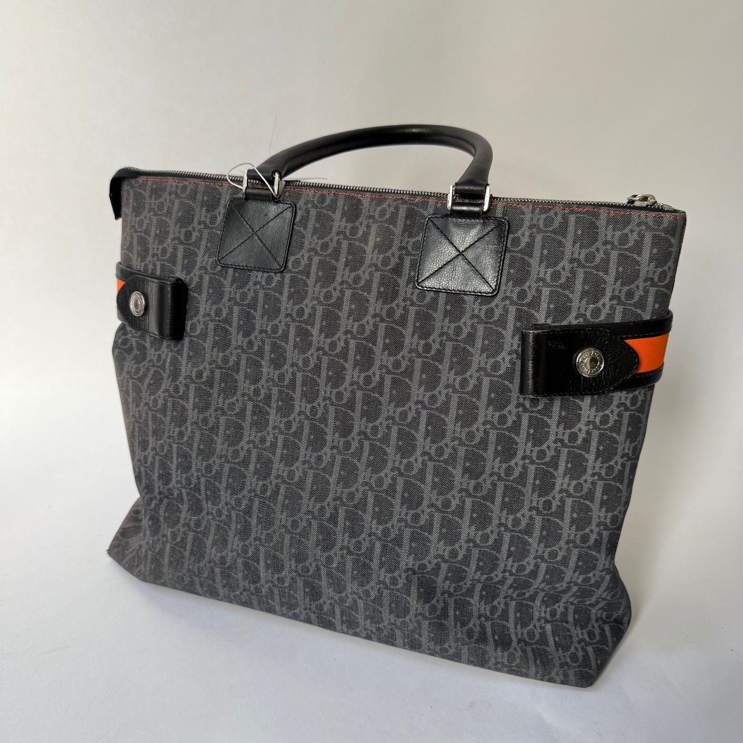 Christian Dior Large Navy Trotter Flight Travel Tote Bag