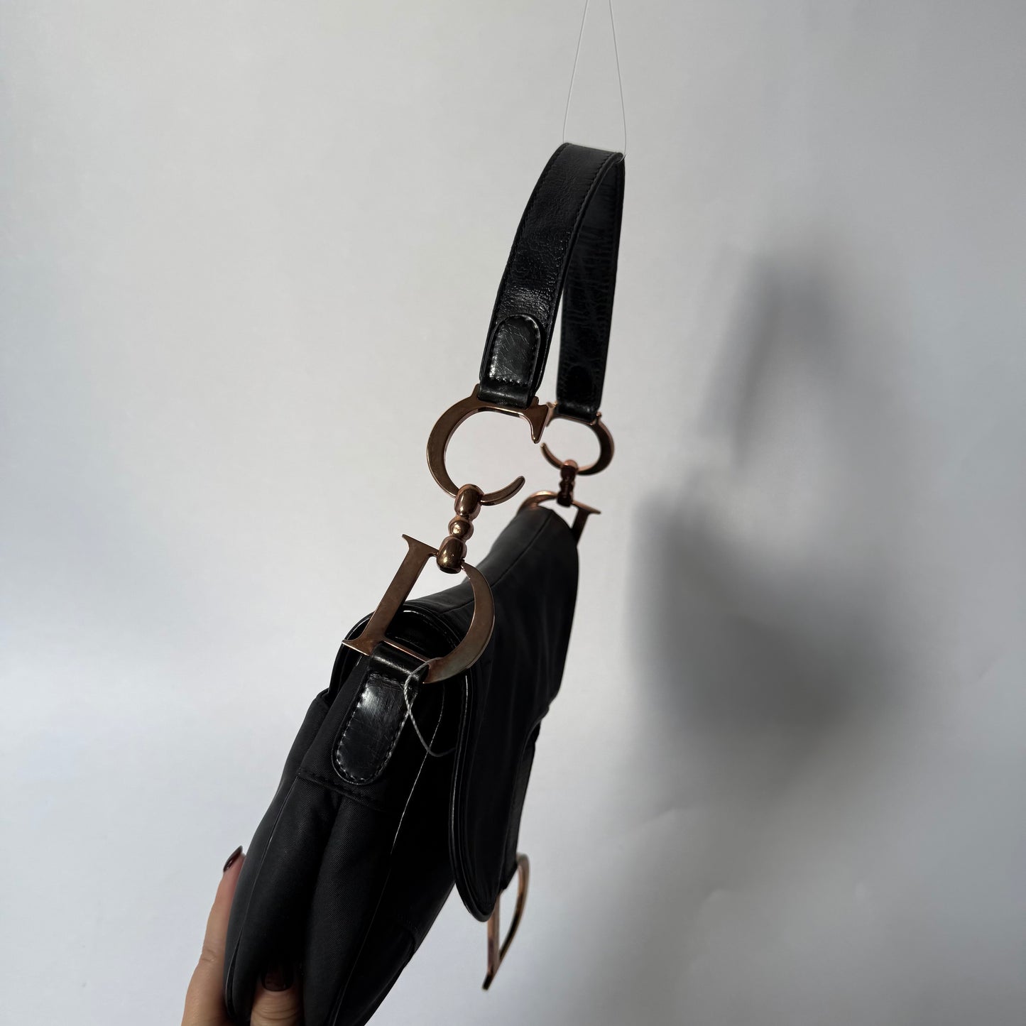 Christian Dior Limited Edition Rose Gold Hardware Saddle Bag