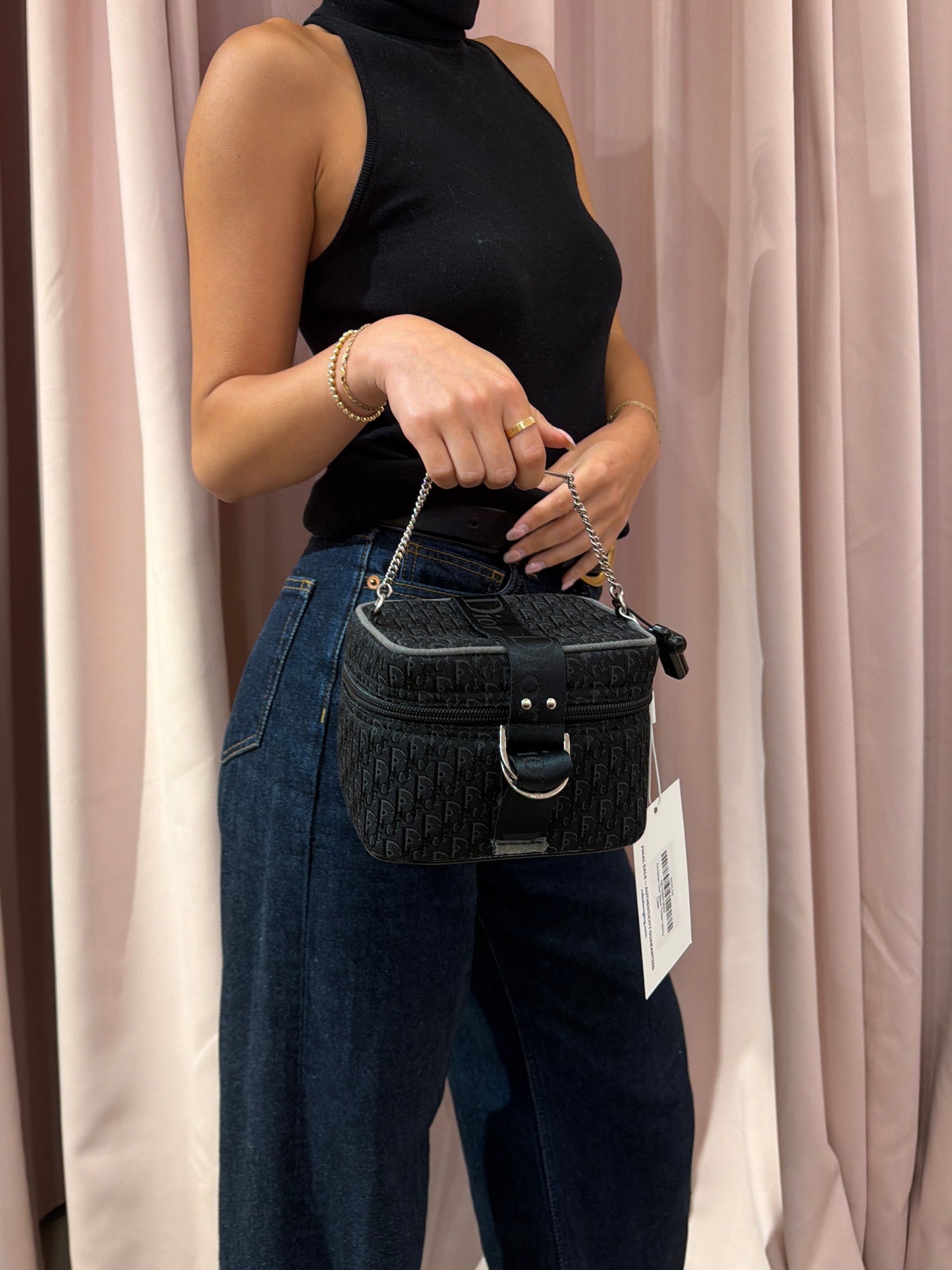 Christian Dior Black Trotter Vanity Case