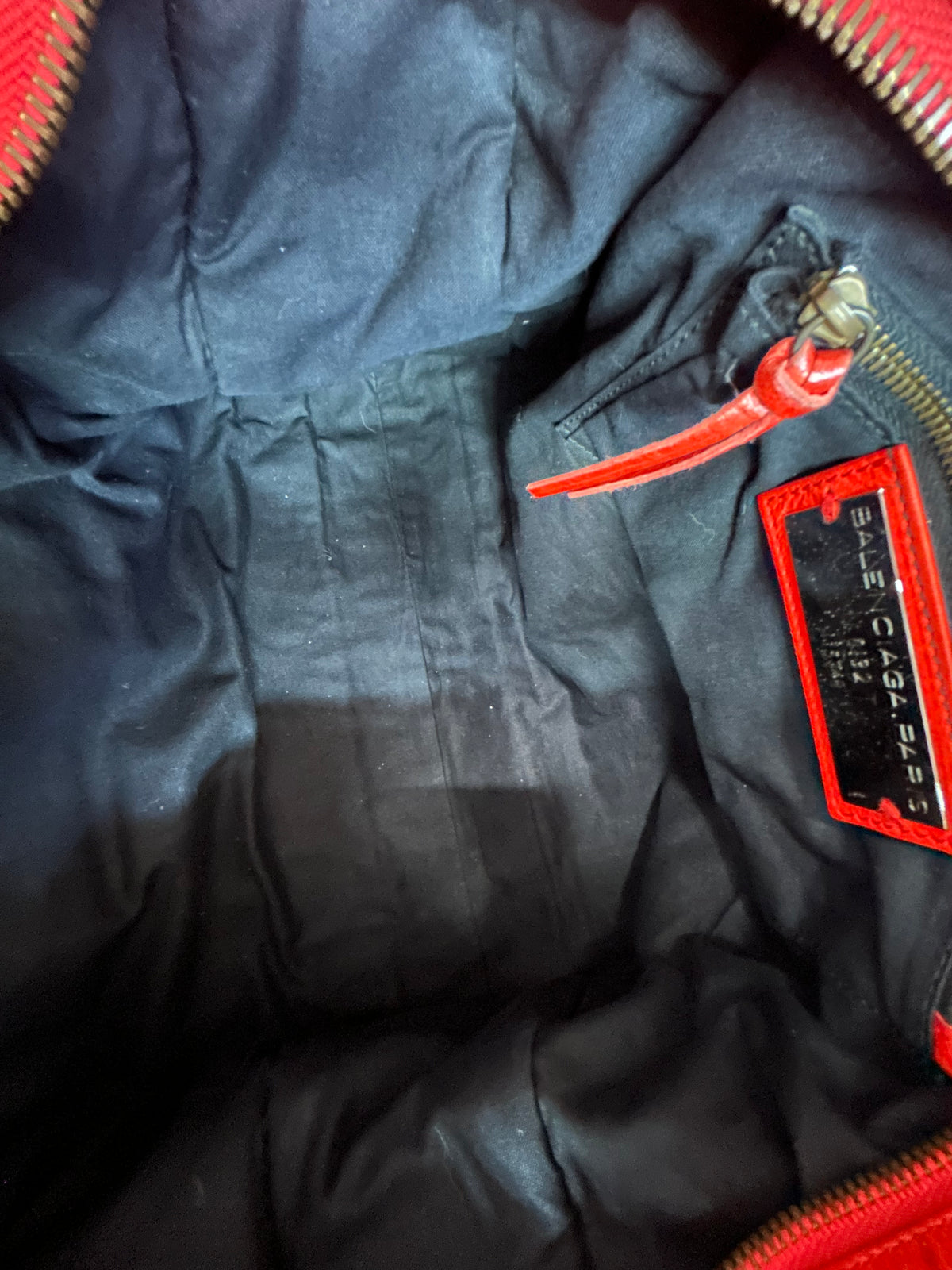 Balenciaga Fire Red City Bag w/ Bronze Hardware