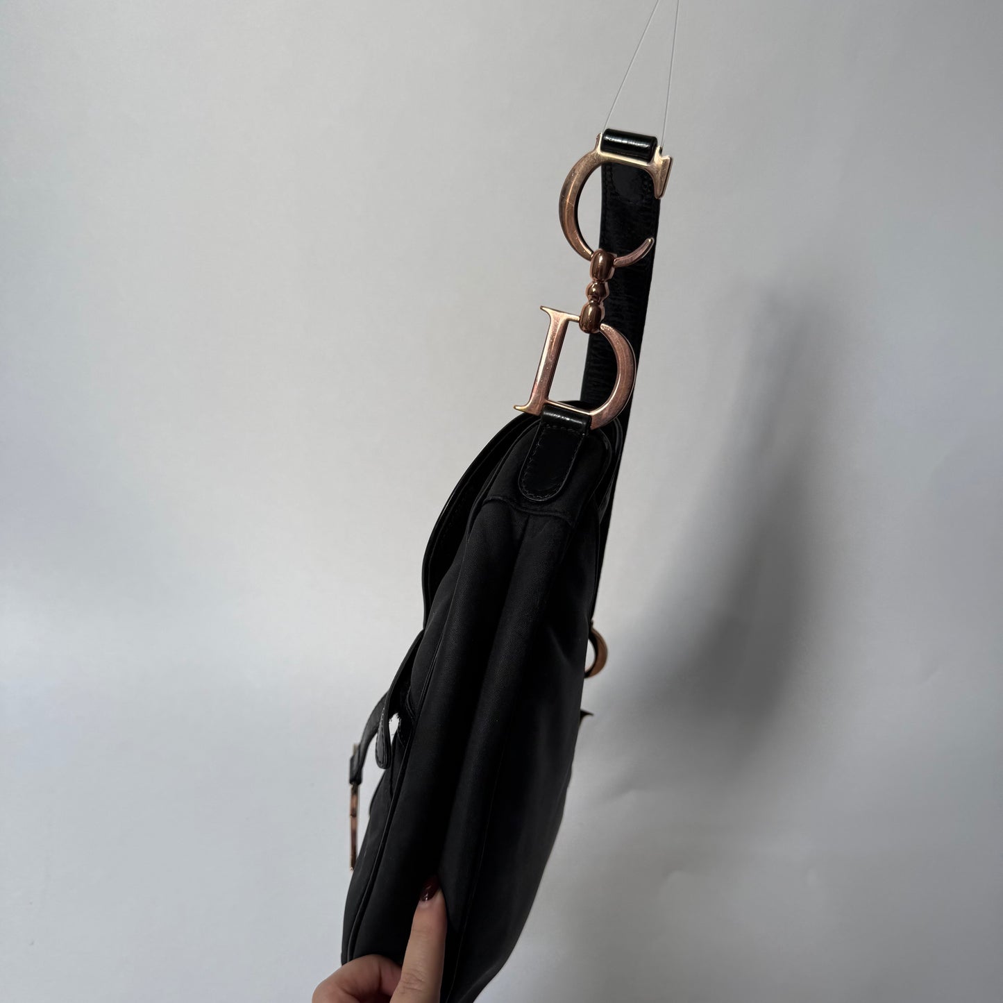 Christian Dior Limited Edition Rose Gold Hardware Saddle Bag