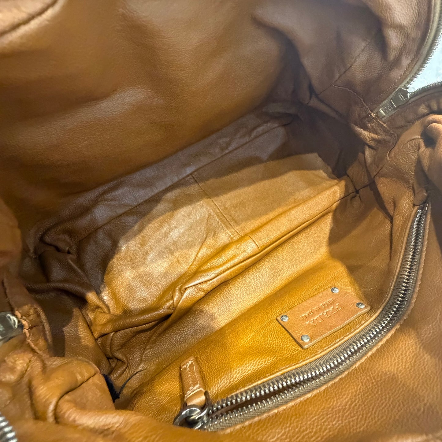 Prada Brown Python Leather Top Handle Shoulder Bag