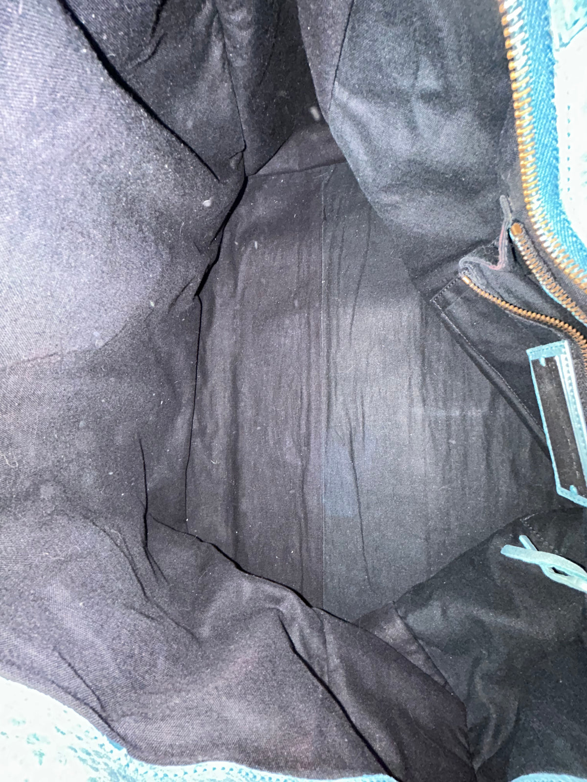Balenciaga Teal Leather "Work" City Bag Brass HW