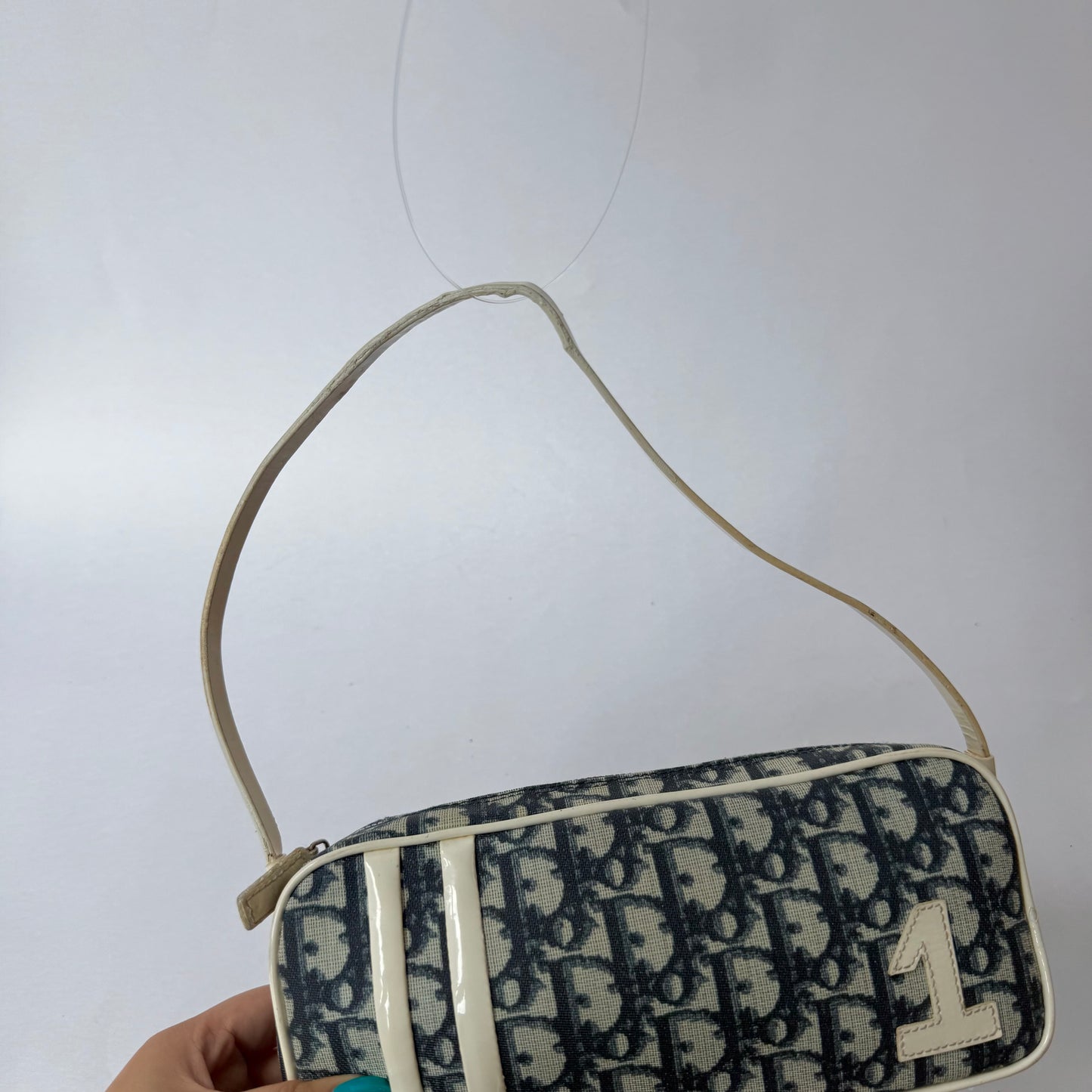 Christian Dior Blue Trotter #1 Pochette Shoulder Bag