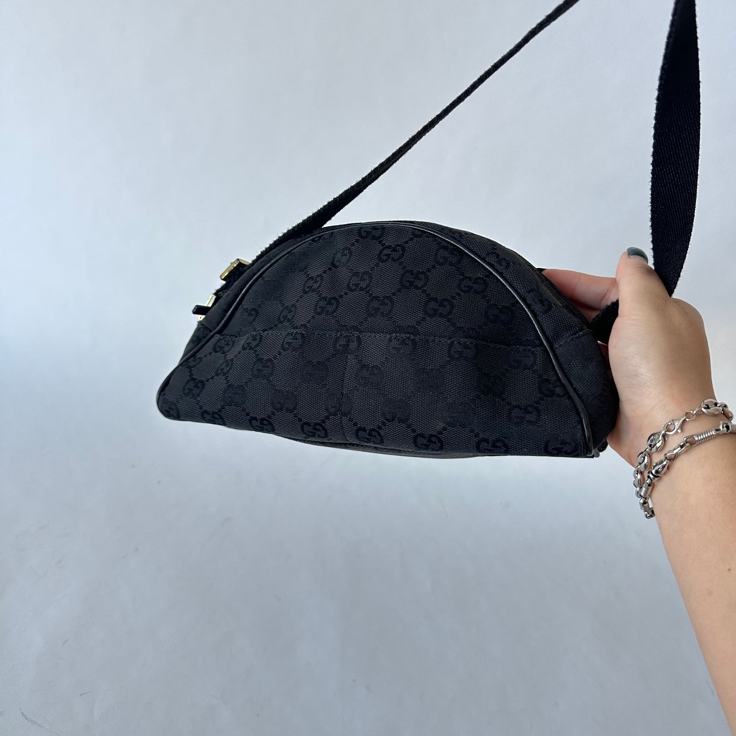 Gucci Black Canvas Mini Arch Bag