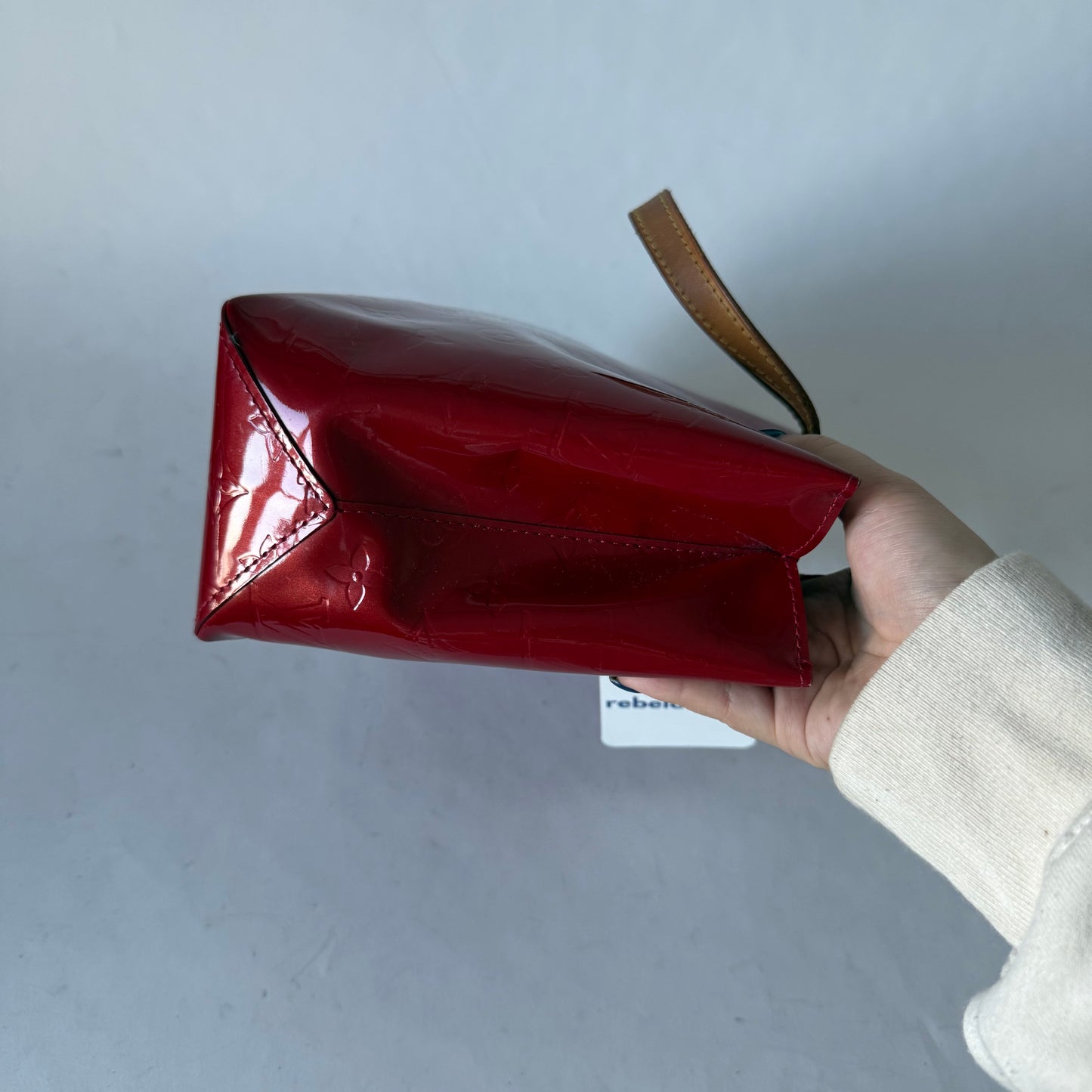 Louis Vuitton Red Vernis Reade PM Mini Tote Bag