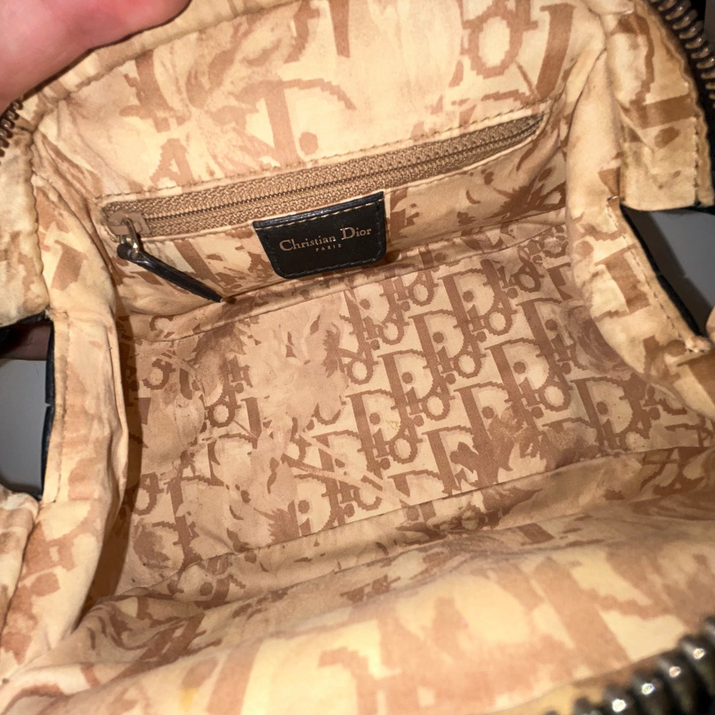 Christian Dior Black Leather Mini Detective Bag