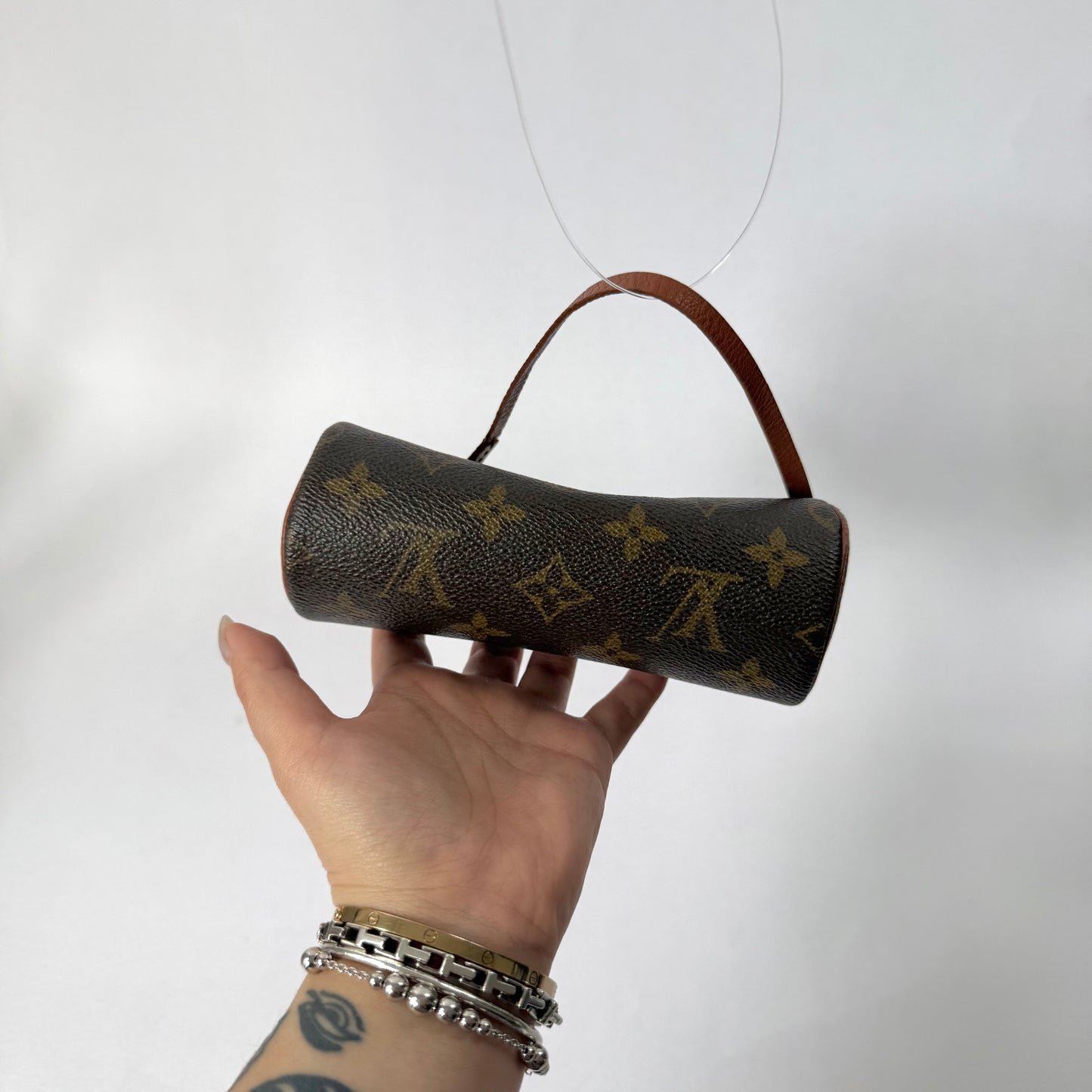 Louis Vuitton Brown Classic Monogram Mini Papillon Pochette