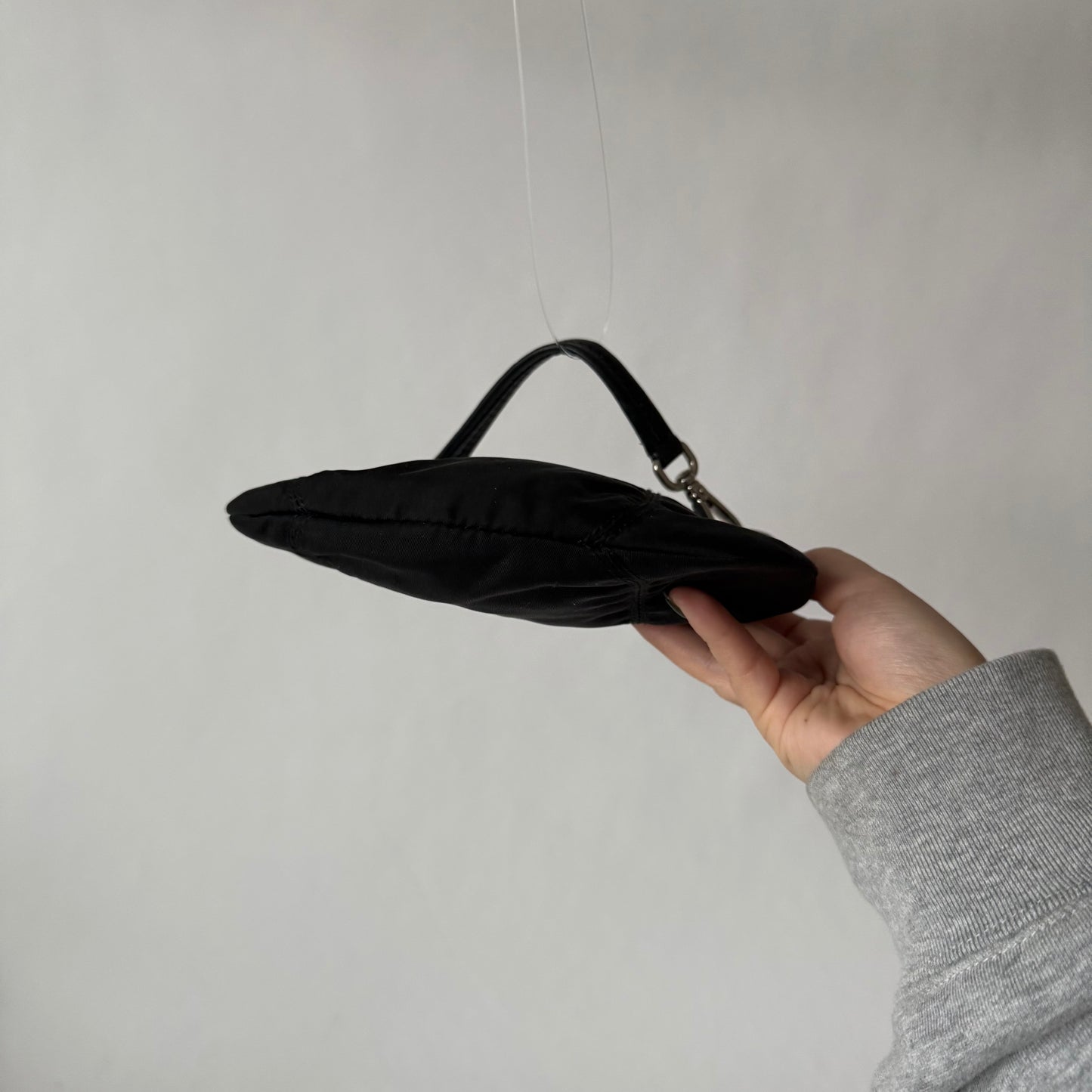 Prada Black Nylon Mini Pouch