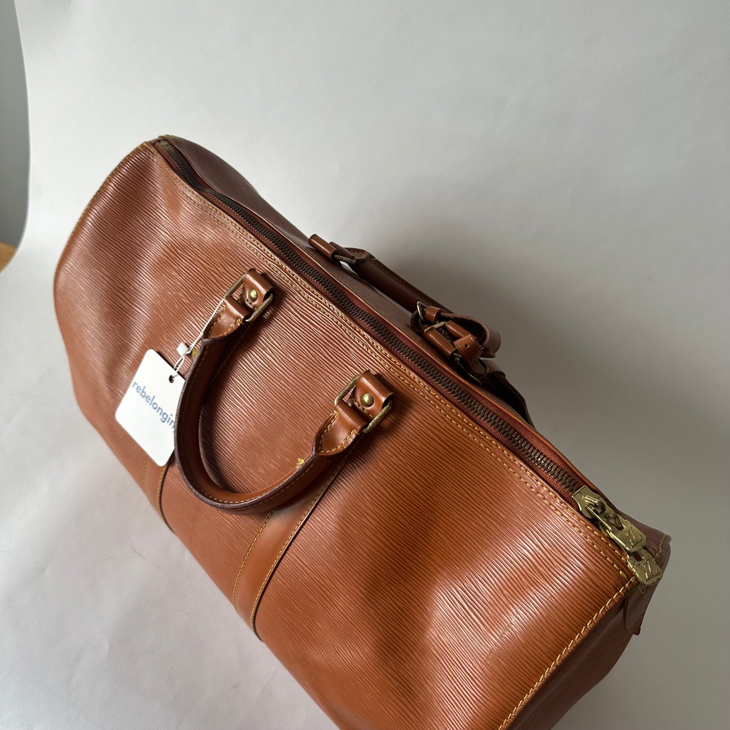 Louis Vuitton Cipango Gold Epi Leather Keepall 45 Travel Duffle Bag