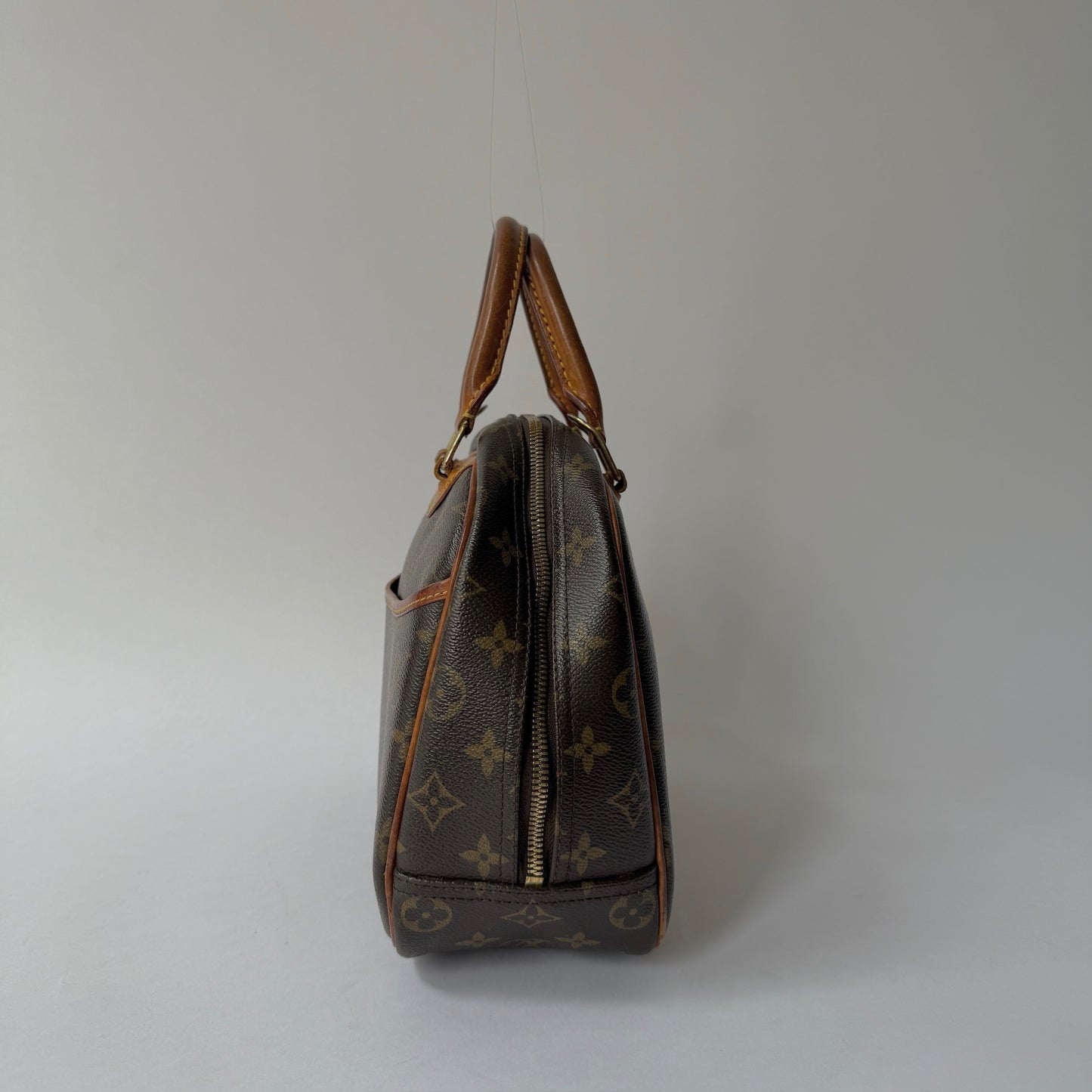 Louis Vuitton Brown Monogram Trouville Top Handle Bag