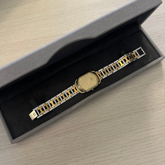 Hermes Unisex Rallye Gold Dial Watch