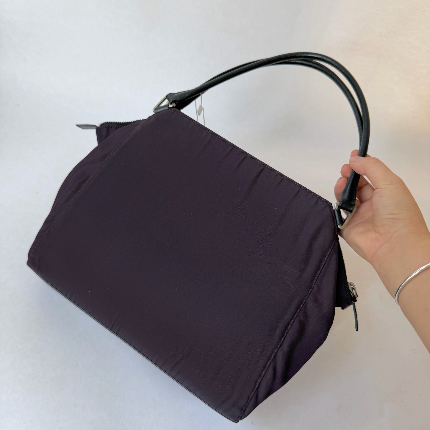 Prada Purple Nylon Shoulder Bag
