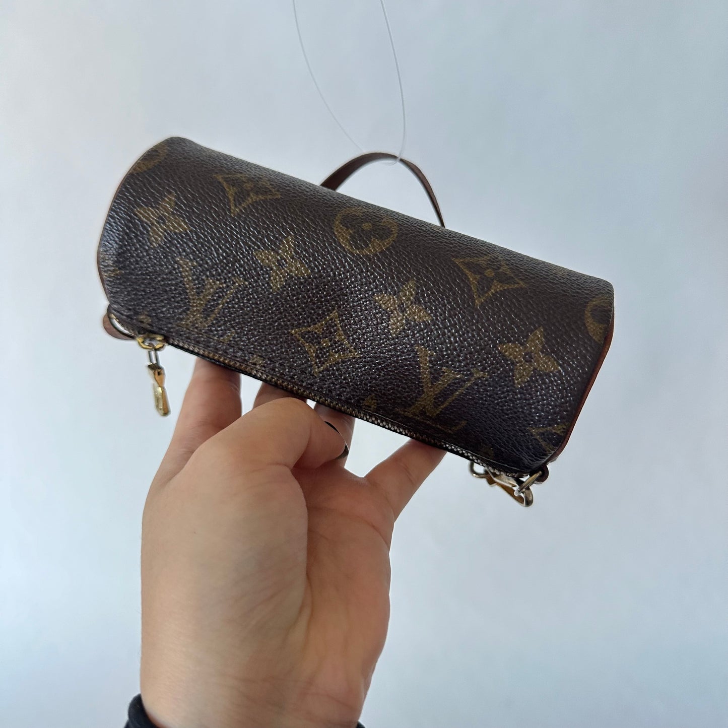 Louis Vuitton Brown Classic Monogram Mini Papillon Pochette