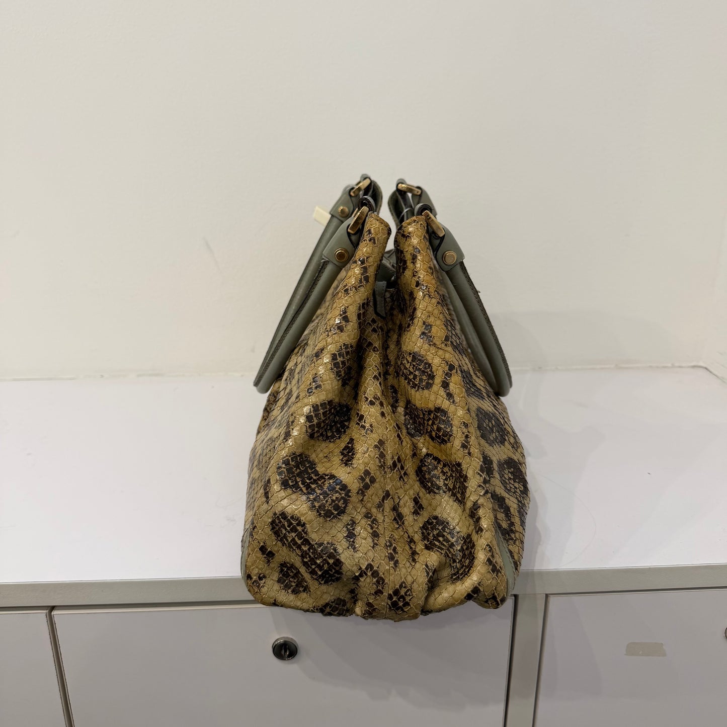 Gucci Python Leather Abbey D-Ring Hobo Bag