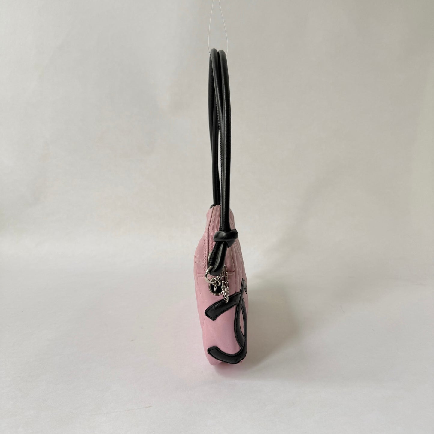 Chanel Pink Lambskin Quilted Cambon Pochette