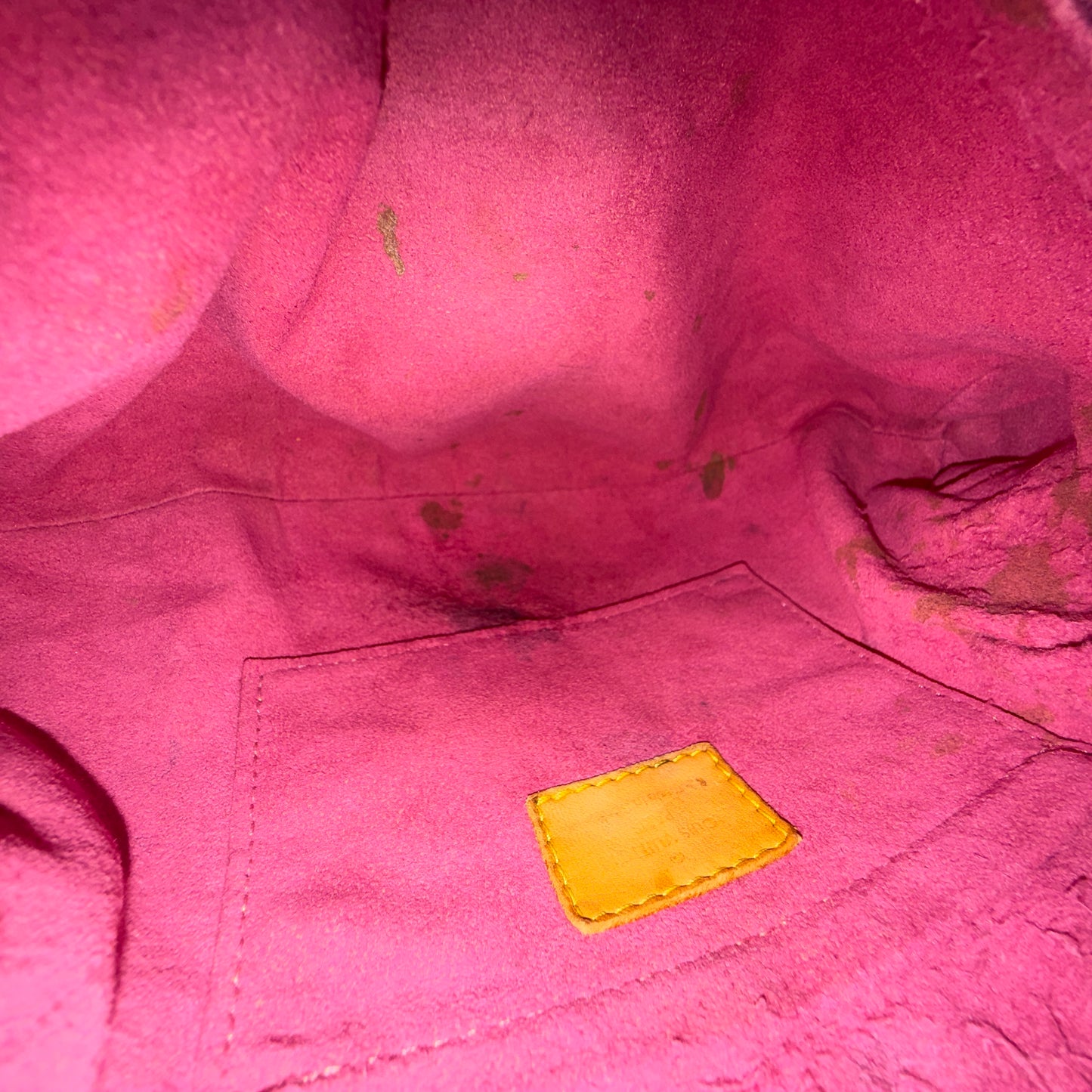 Louis Vuitton Pink Denim Monogram Pleaty Bag
