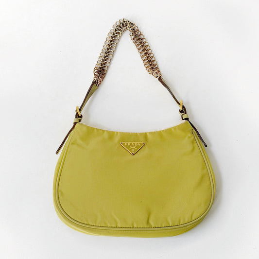 Prada Chartreuse Nylon Mini Pochette