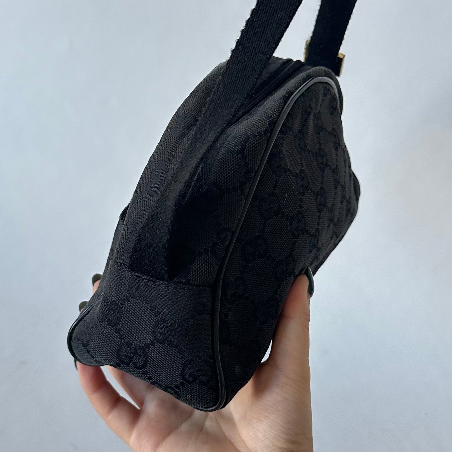 Gucci Black Canvas Mini Arch Bag