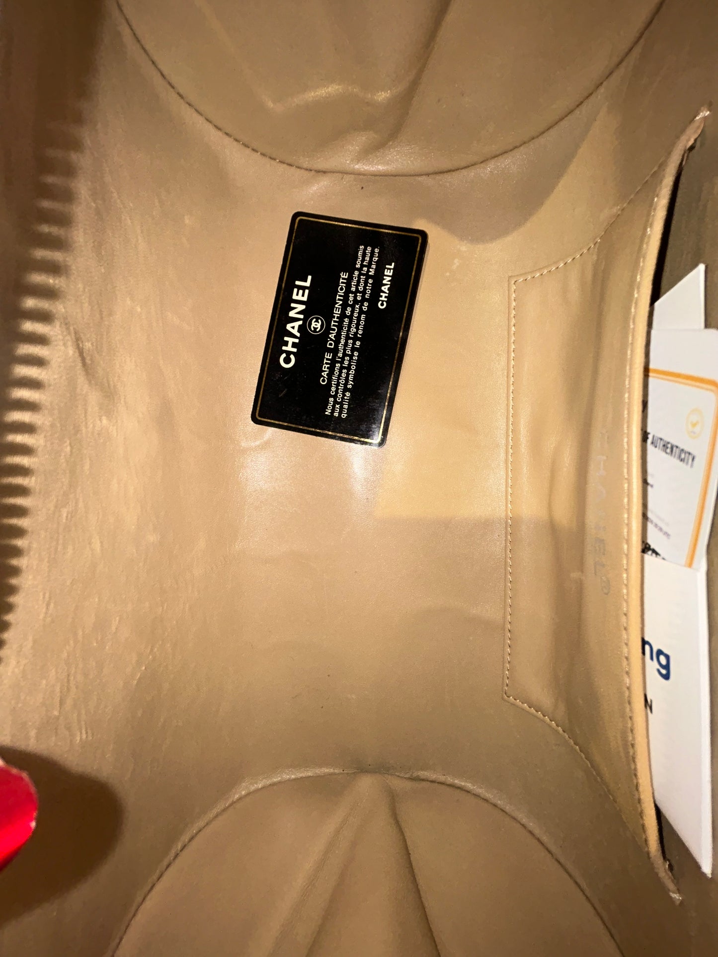 RARE Chanel Beige Puzzle Tile Cylinder Barrel Bag
