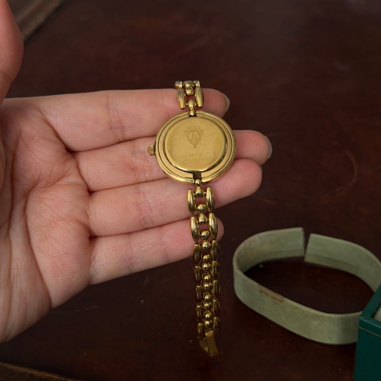 Gucci Gold Rice Link White Dial Bezel Watch w/ 5 Bezels