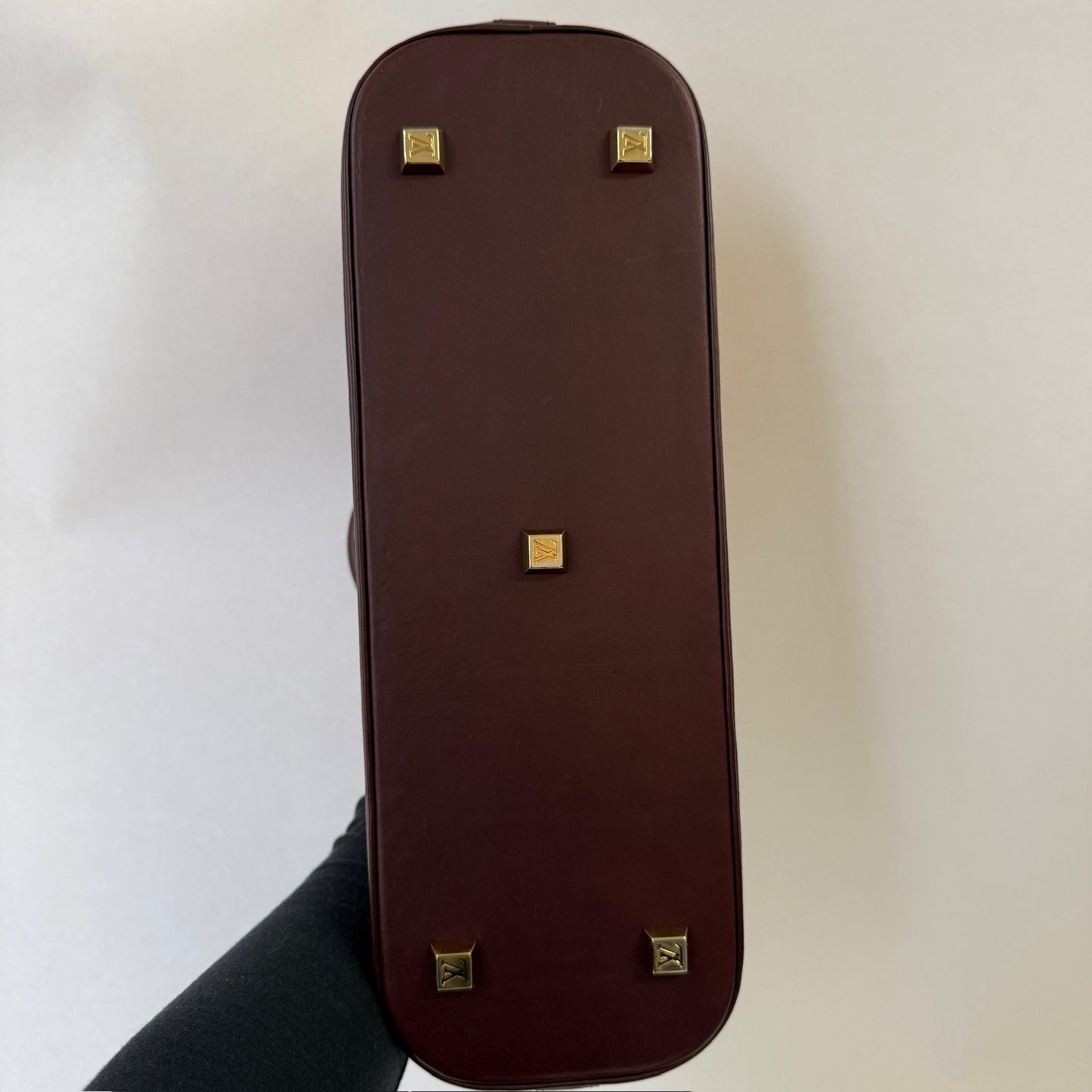 Louis Vuitton Red Monogram E/W Alma Minilin Monogram