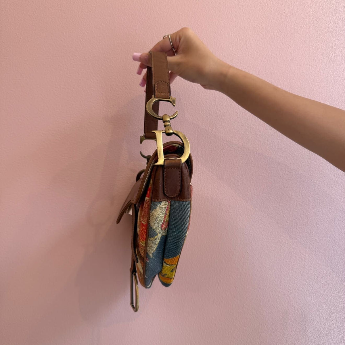 Christian Dior Impression Kilim Tapestry Saddle Bag