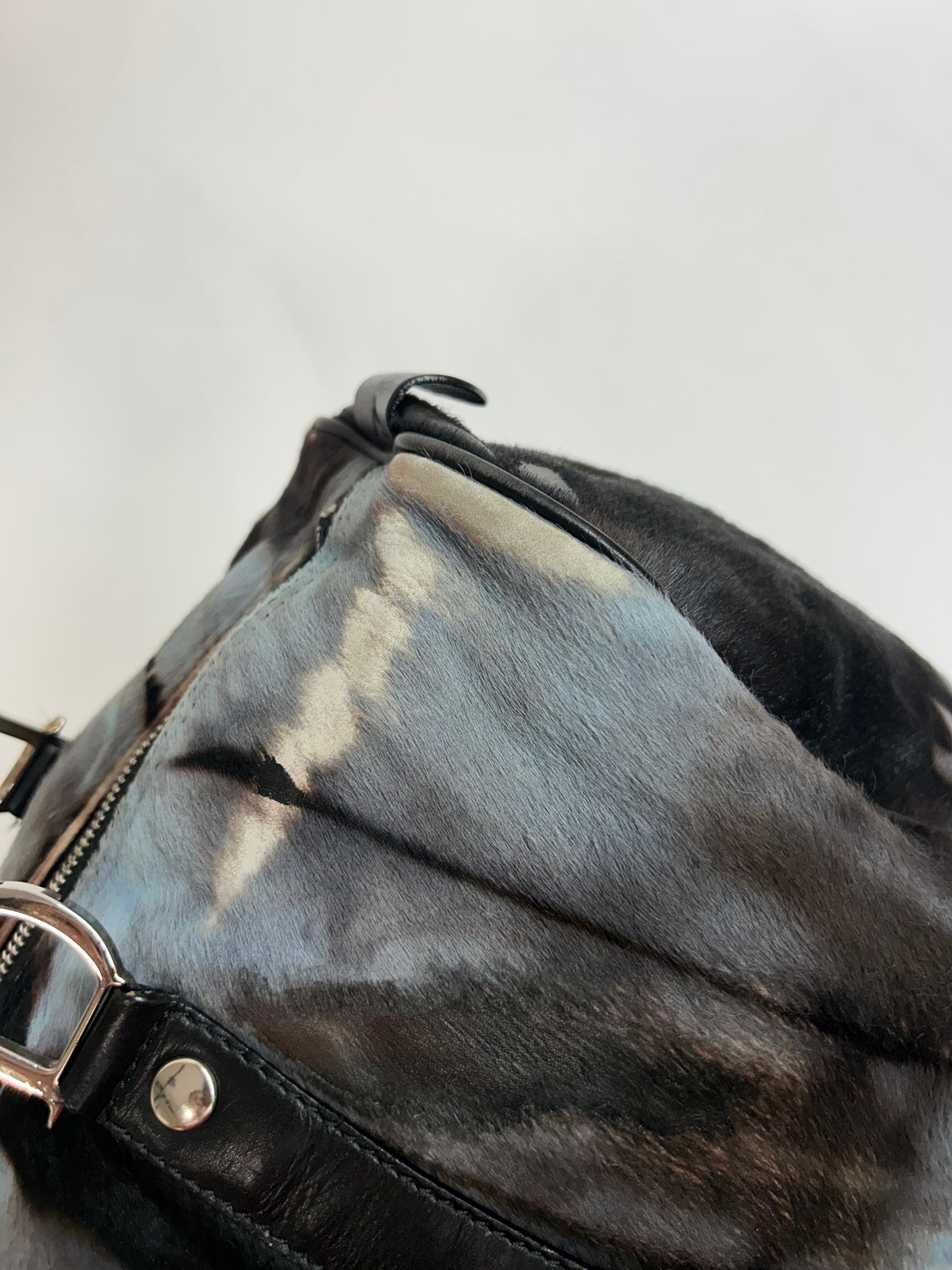 Christian Dior Ponyhair Tie-Dye Boston Bag