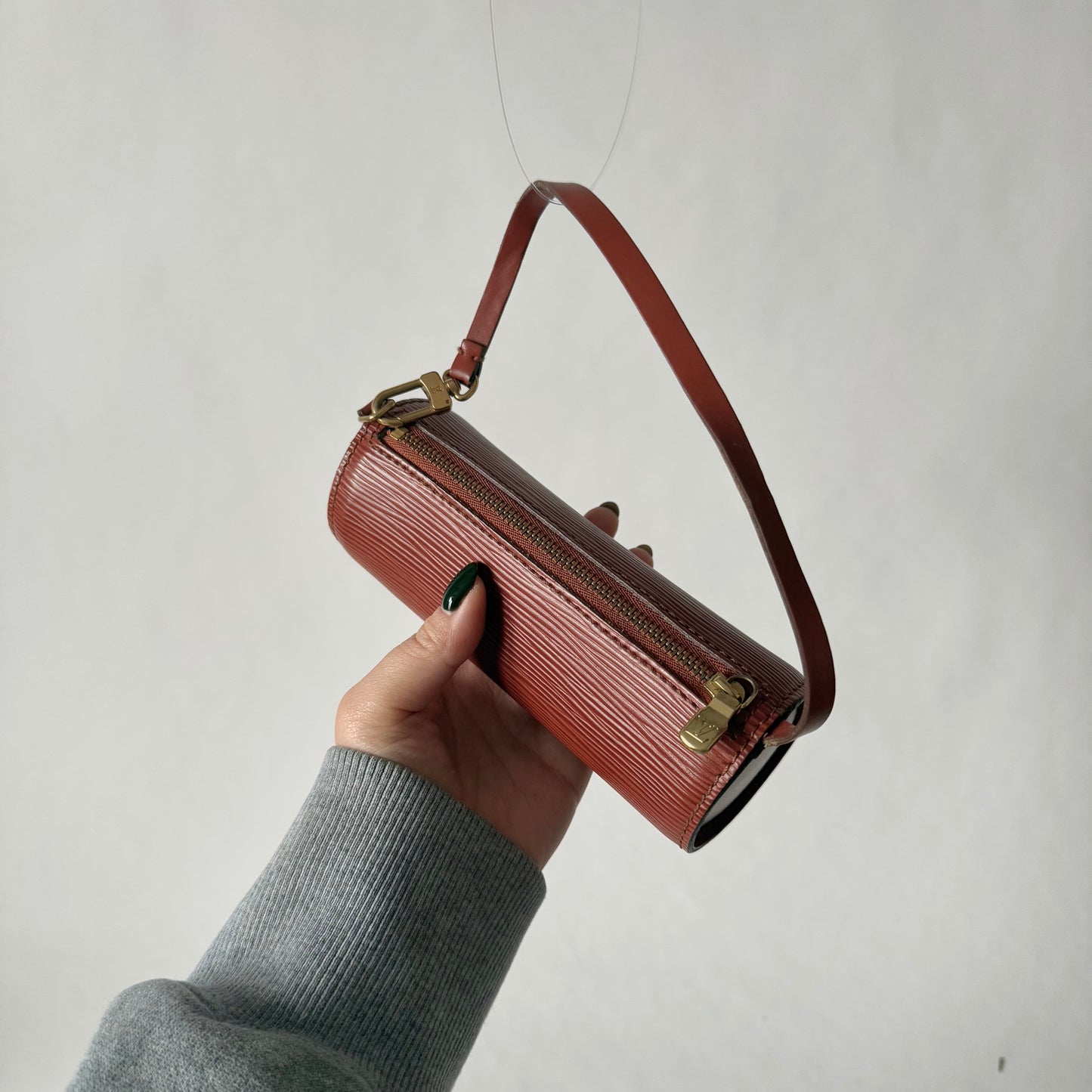 Louis Vuitton Brown Epi Leather Suffolt Mini Pochette