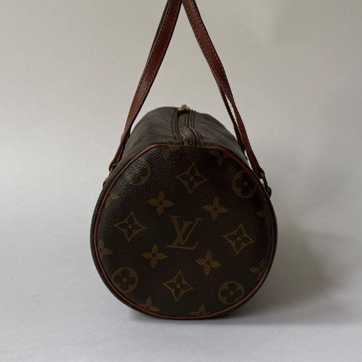 Louis Vuitton Brown Monogram Papillon 26 Barrel Bag
