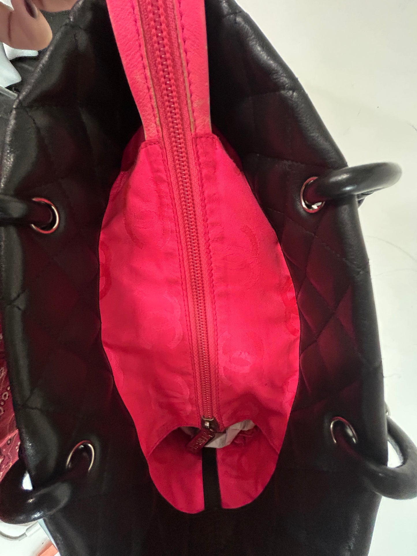 Chanel Black Cambon Small Tote Bag