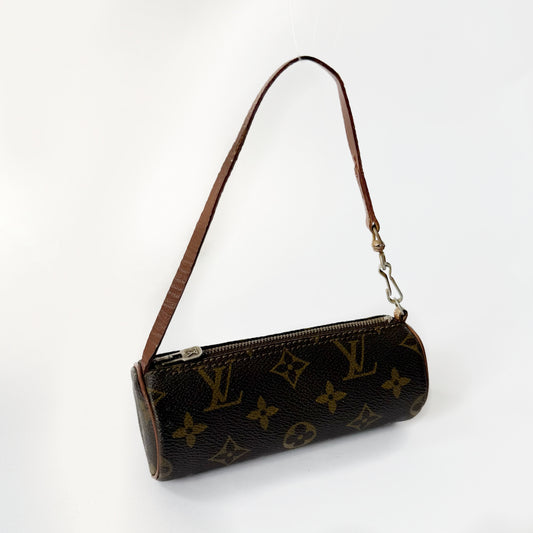 Louis Vuitton Brown Classic Monogram Mini Papillon Pochette