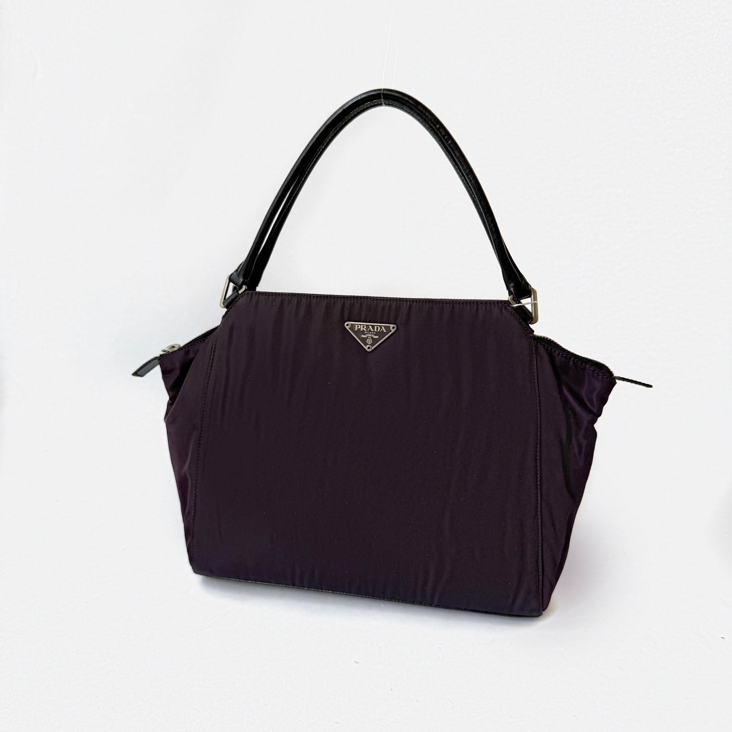 Prada Purple Nylon Shoulder Bag