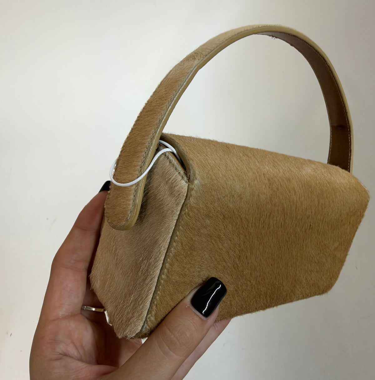 Prada Ponyhair Brown Mini Top Handle