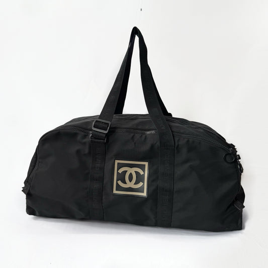 Chanel Sport Unisex Black XL Travel Duffle Bag