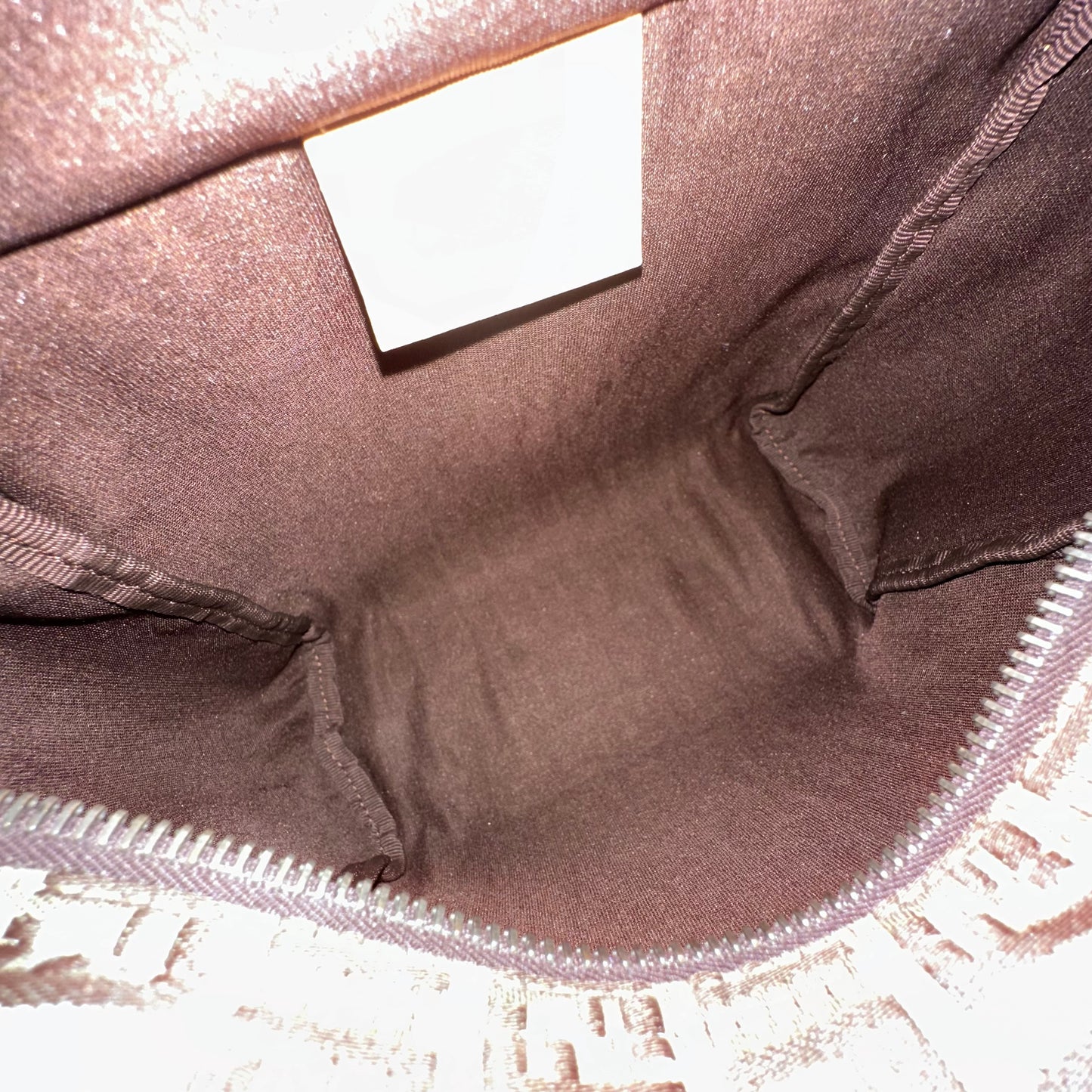 Fendi Brown Zucchino Mini Top Handle Bag