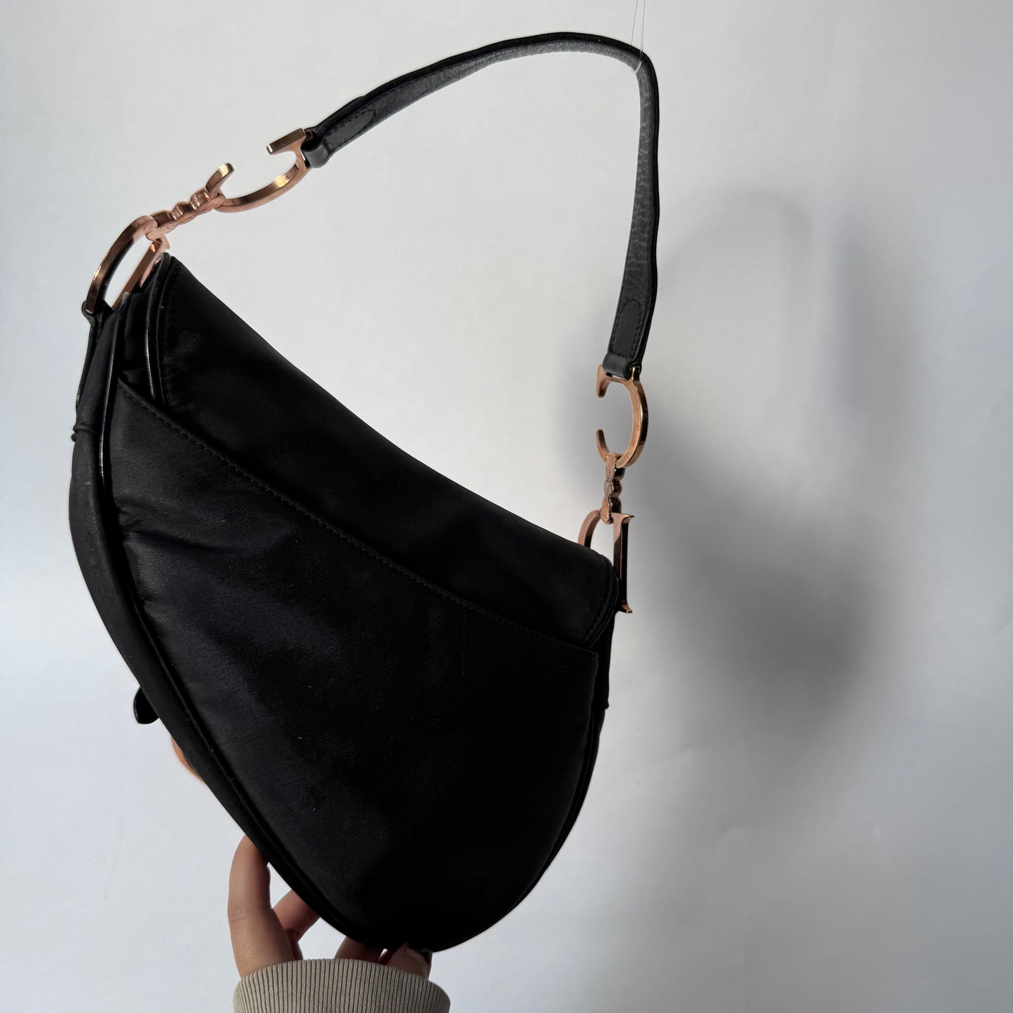 Christian Dior Limited Edition Rose Gold Hardware Saddle Bag