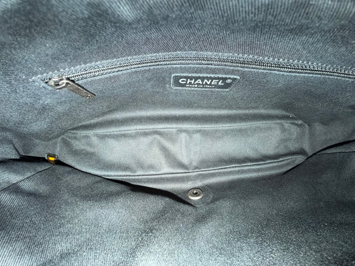 Chanel Red Metallic Leather Camera Easy Flap Bag