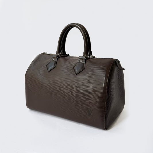 Louis Vuitton Brown Epi Leather Speedy 25