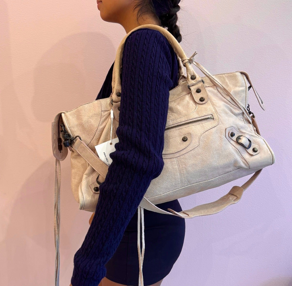 Balenciaga Beige Part Time City Bag