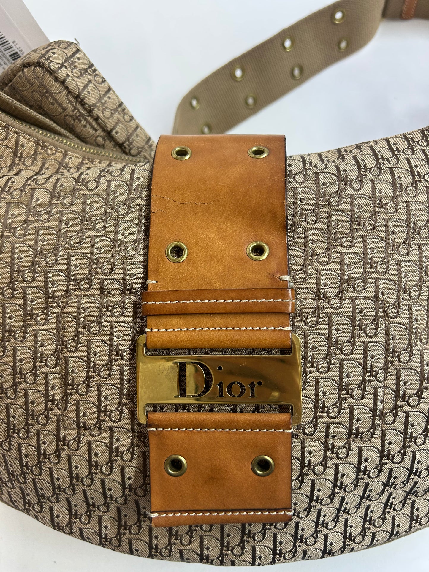 Christian Dior Brown Street Chic Crossbody Bag w/ Pouch