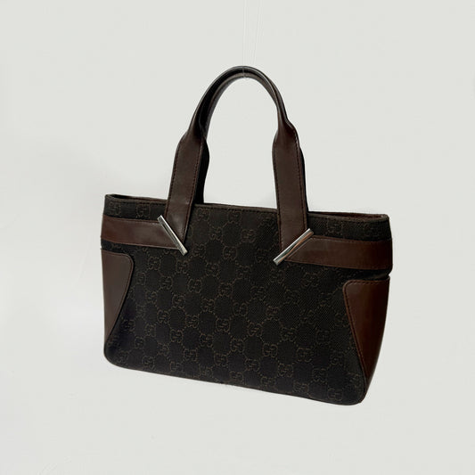 Gucci Brown GG Monogram Canvas Small Shoulder Bag