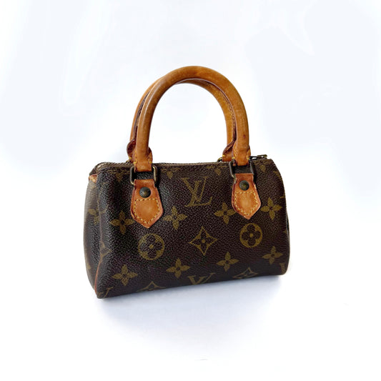 Louis Vuitton Classic Brown Monogram Nano Mini Speedy
