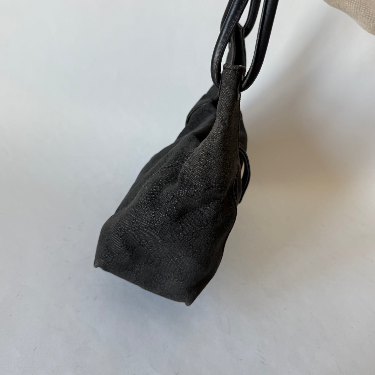 Gucci Black Monogram Shoulder Bag