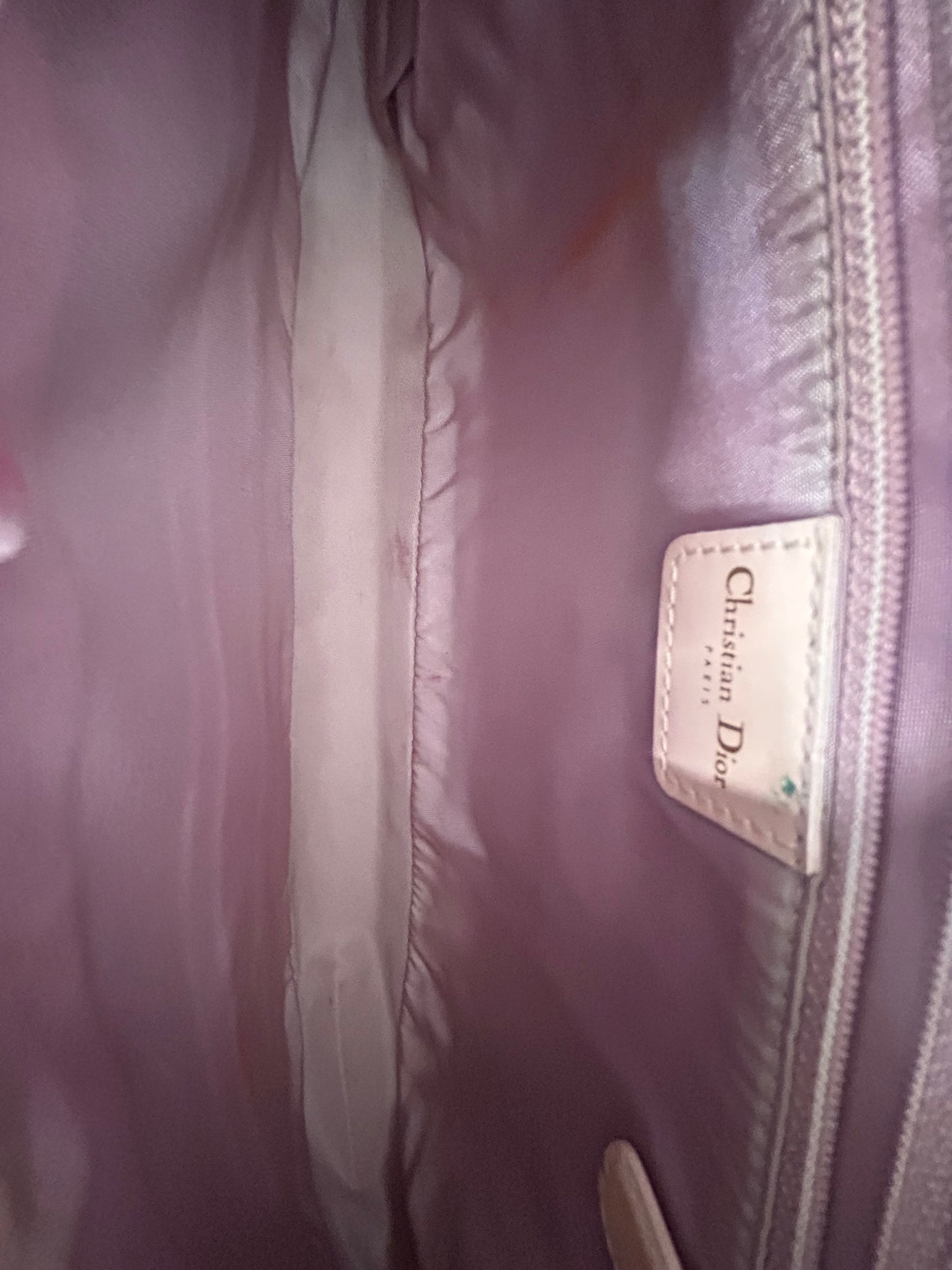 Christian Dior Blue & Pink Ponyhair and Snakeskin Malice Bag