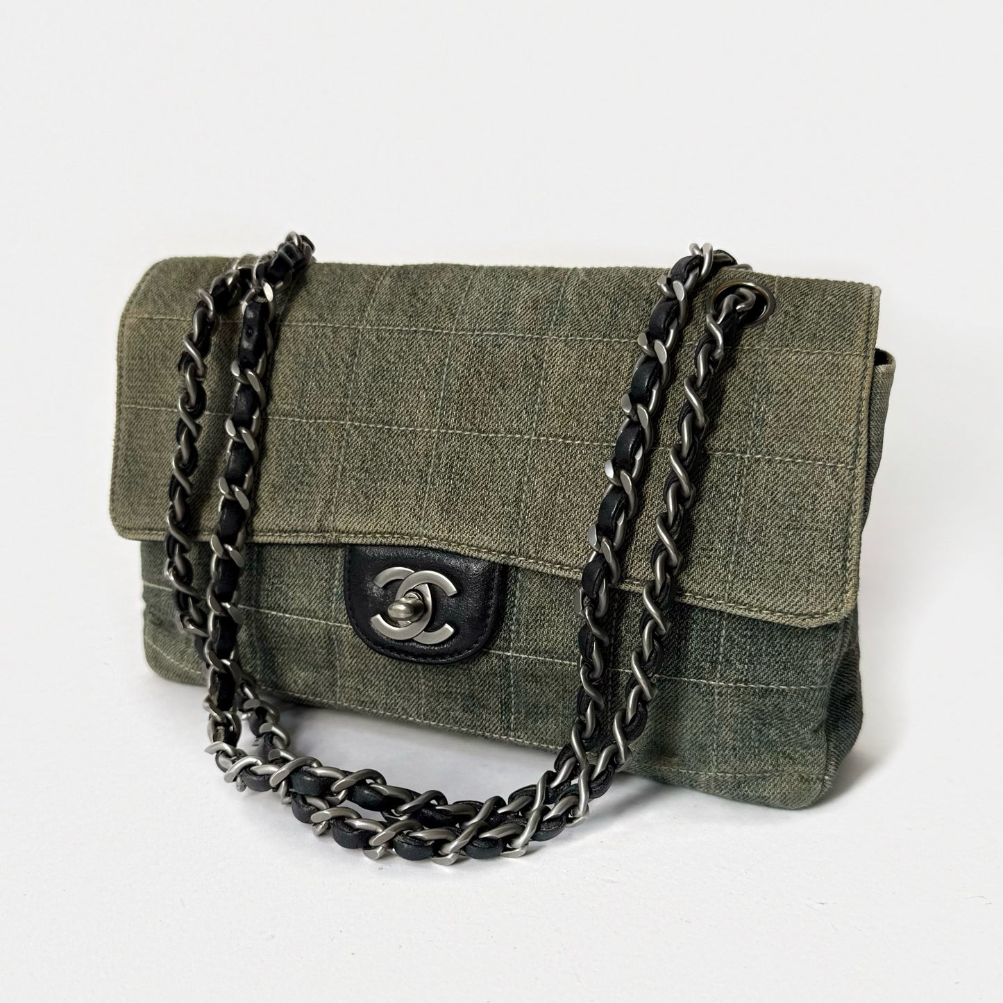 Chanel Denim Chocolate Bar Medium Flap