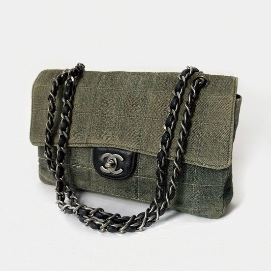 Chanel Denim Chocolate Bar Medium Flap