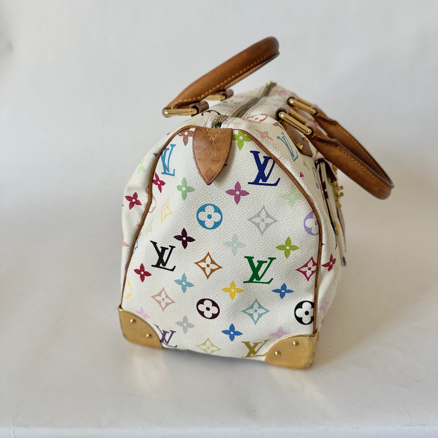 Louis Vuitton Murakami White Multicolor Speedy 30