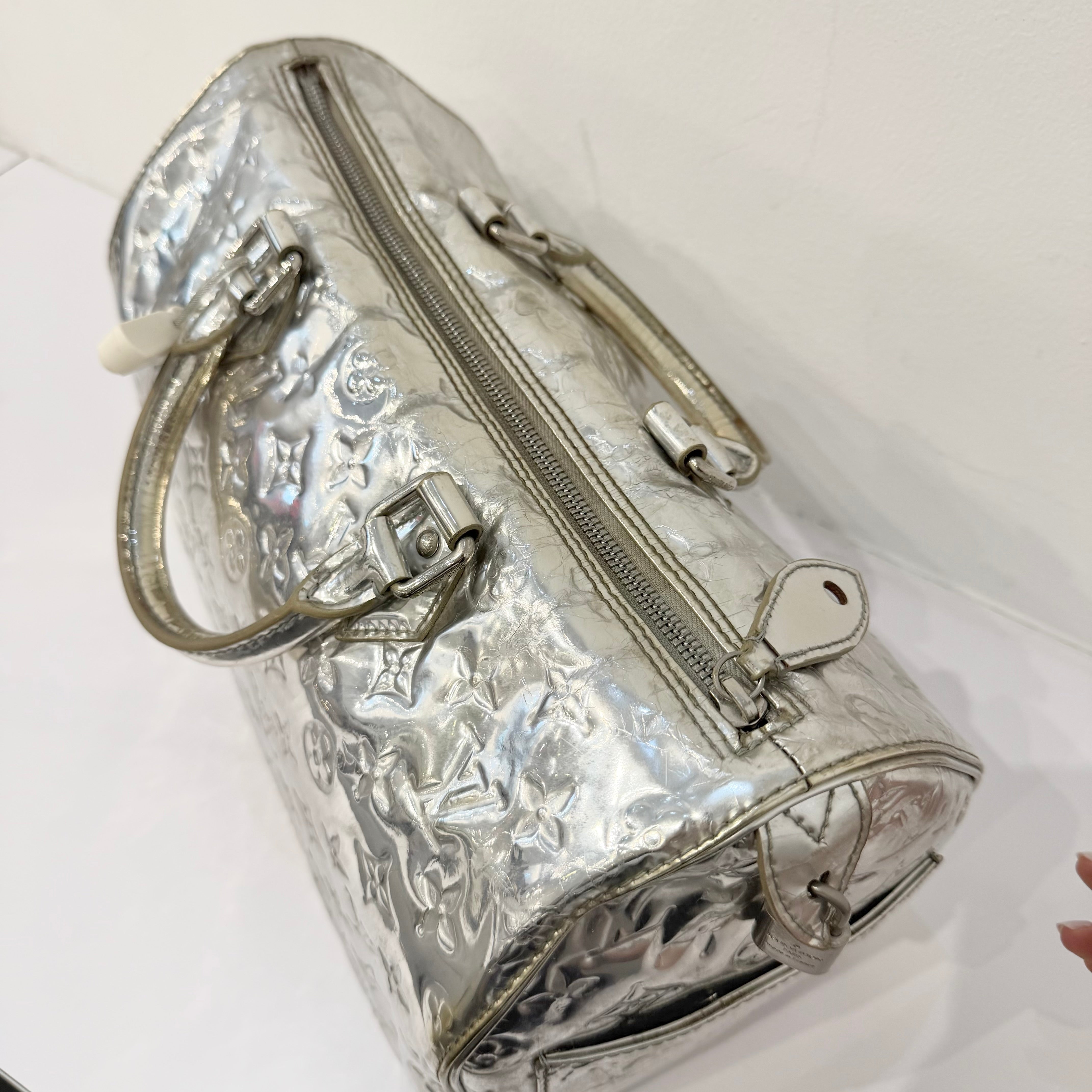Louis Vuitton Mirror Silver Speedy 35 Boston Bag – Rebelonging